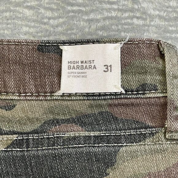 Hudson Barbara High Waist Skinny Jeans Women's Size 31 Camo Causal Chic Luxury - Picture 5 of 13
